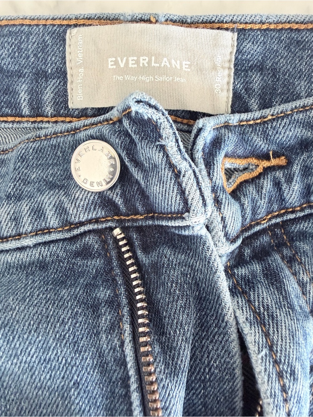 Everlane Light Blue High-Rise Sailor Jeans